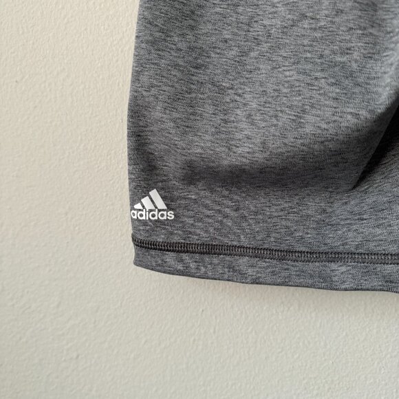 Adidas | NWT Optime Training Mid Waist Bike Shorts in Dark Grey Heather Size M - Picture 9 of 12